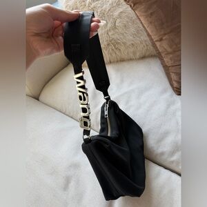 Alexander Wang Black Shoulder Bag with silver Accent